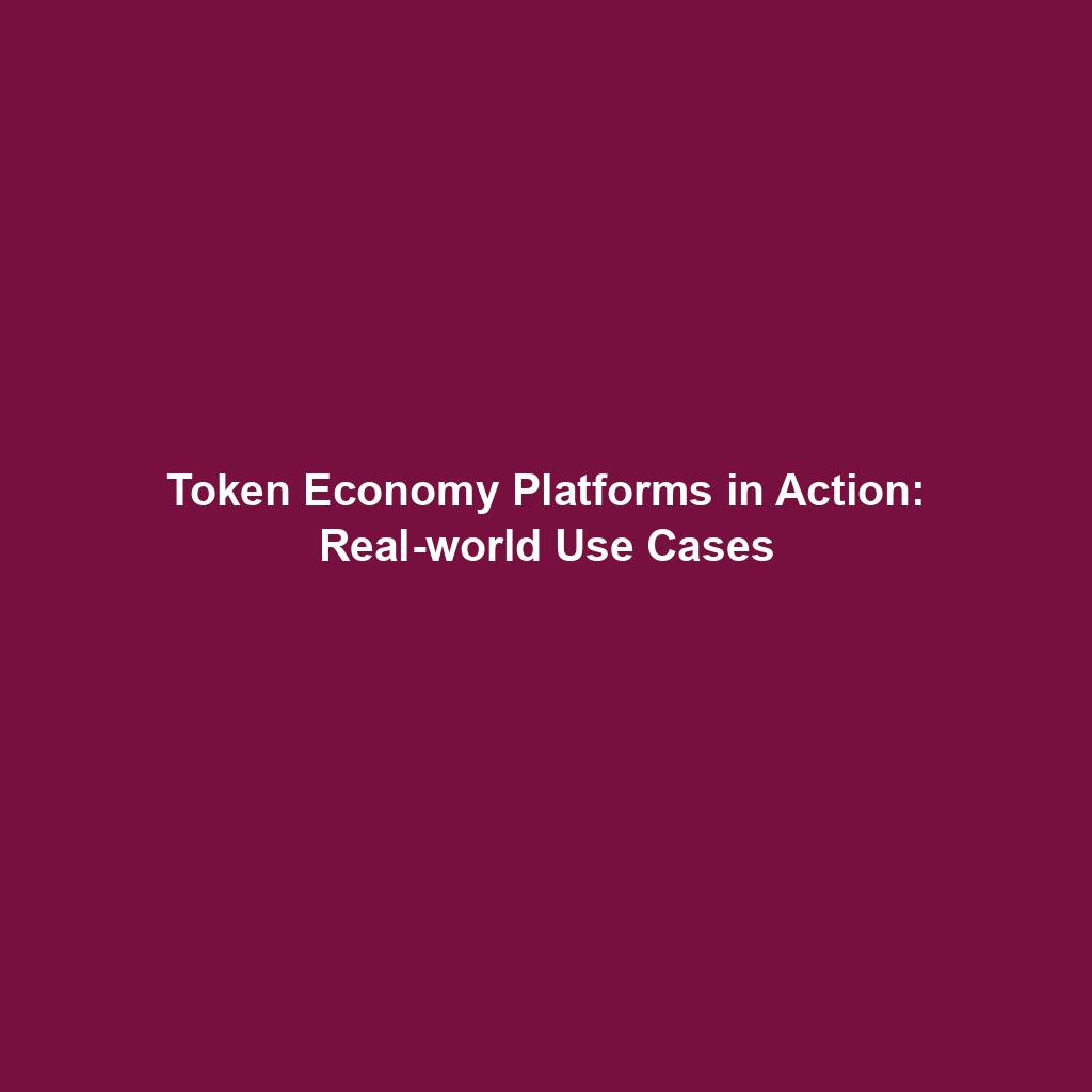 Featured image for “Token Economy Platforms in Action: Real-world Use Cases”