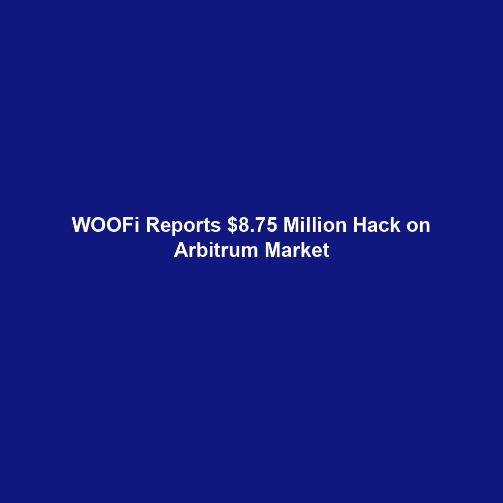 Featured image for “WOOFi Reports $8.75 Million Hack on Arbitrum Market”