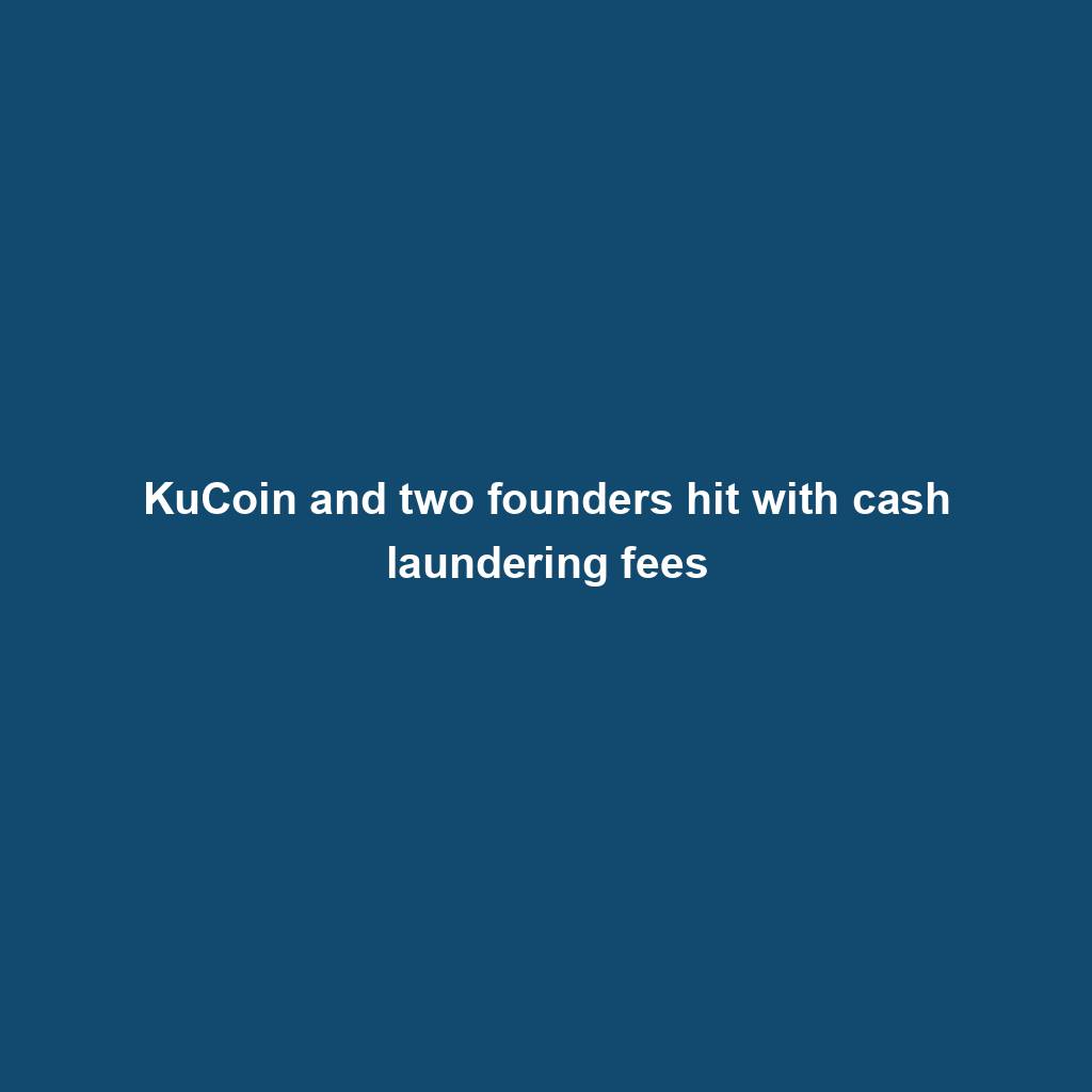 Featured image for “KuCoin and two founders hit with cash laundering fees”