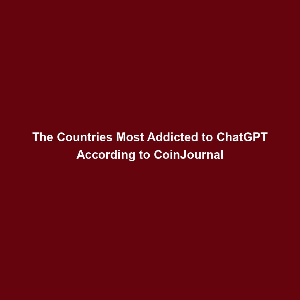 Featured image for “The Countries Most Addicted to ChatGPT According to CoinJournal”